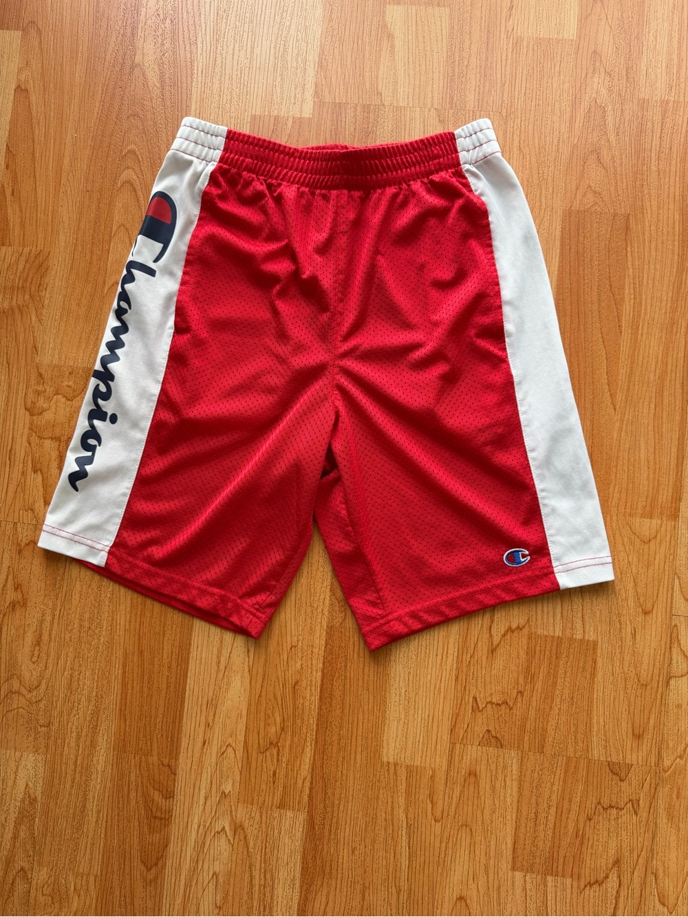 Champion Red and White Boys' Athletic Shorts